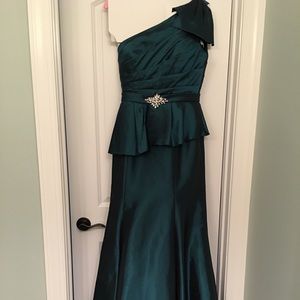 Teal cocktail dress